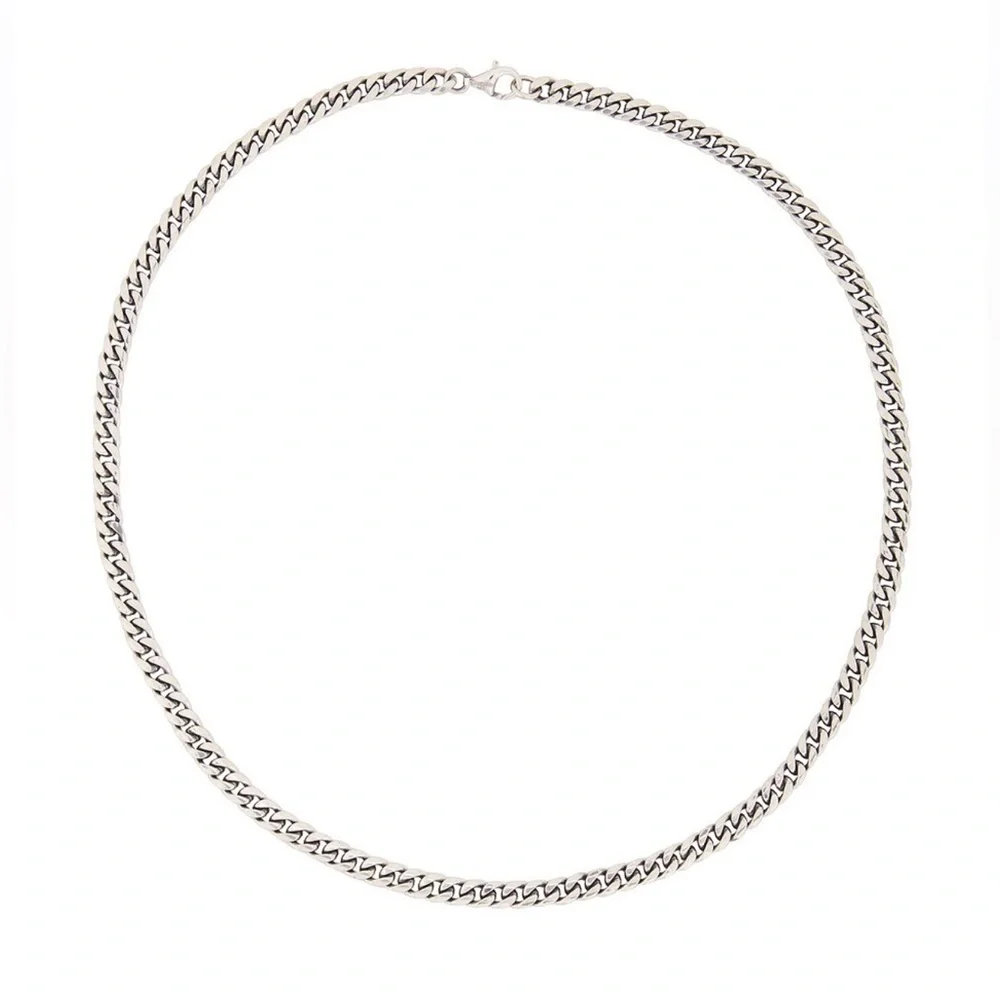 NWOT Serge de Nimes Curb Chain Necklace in Silver